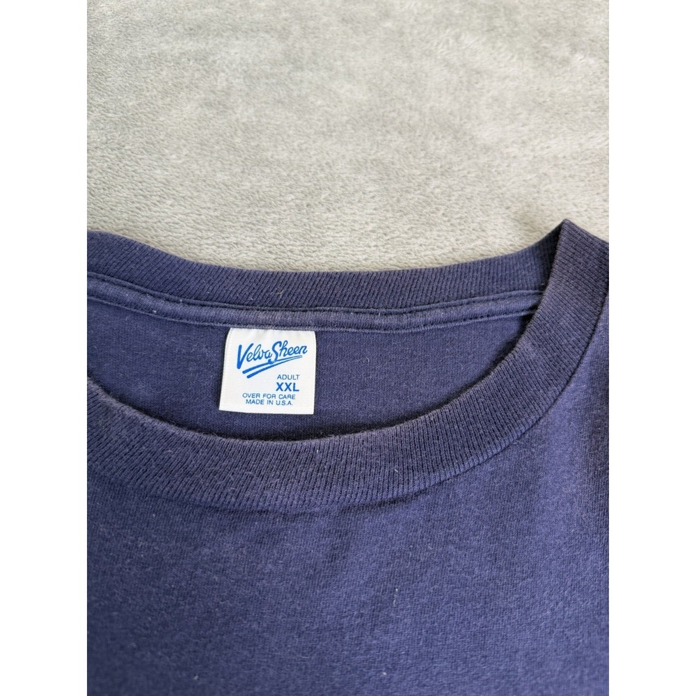 Vintage 90s Cleveland Indians MLB T Shirt Men's Size 2XL Blue - Picture 6 of 11